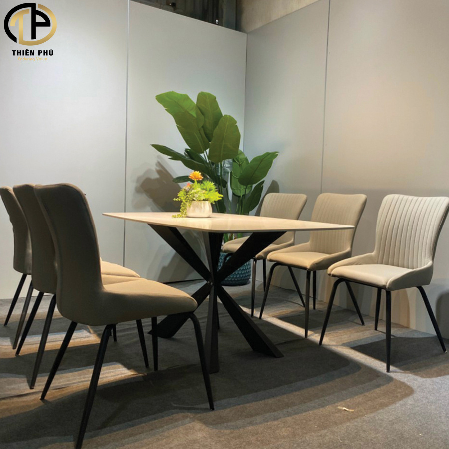 Bộ Bàn Ăn Mặt Đá Ceramic 6 Ghế Juno Hàng Đẹp, Giá Gốc Tại Nội Thất Thiên Phú