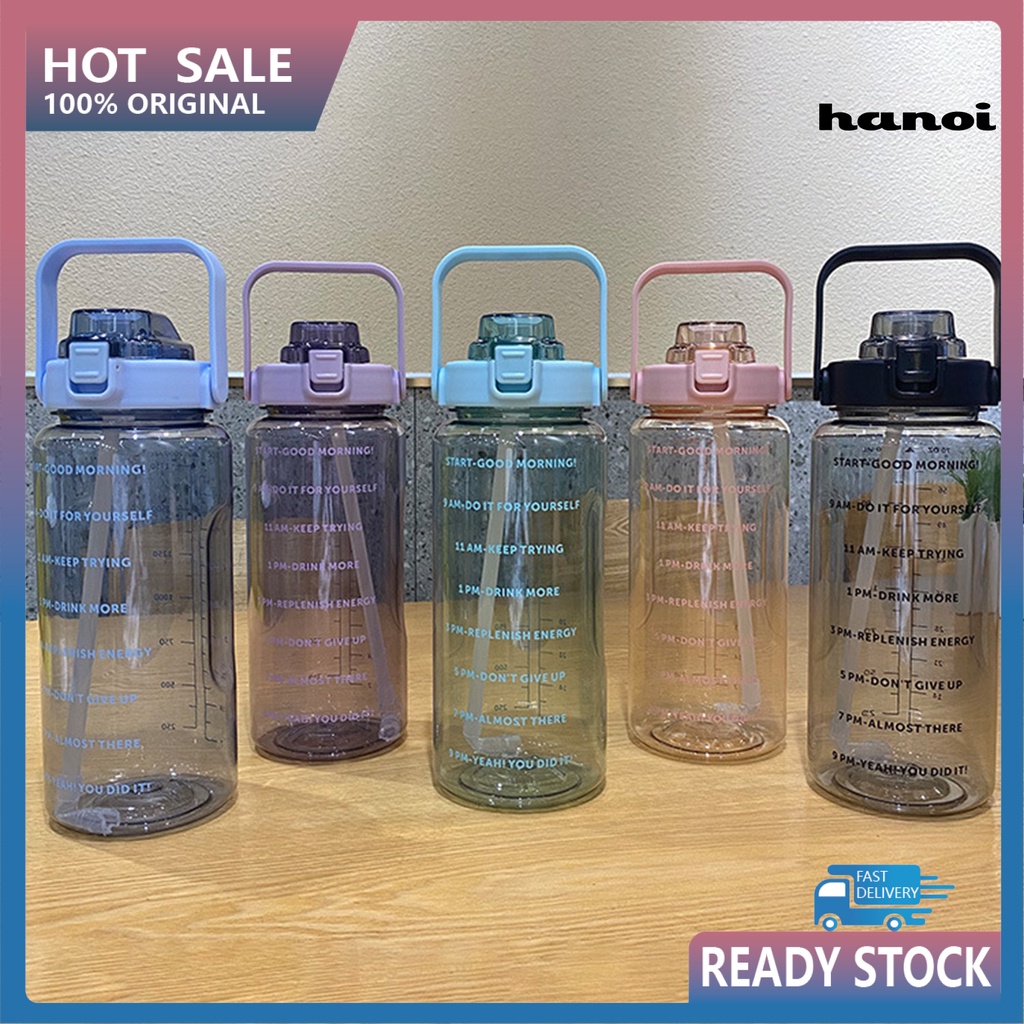 Bình Nước Nhựa Trong Suốt Dung Tích 2000Ml Không Chứa BPA Tiện Dụng