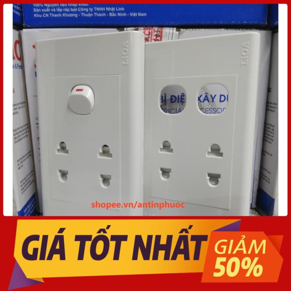 Mặt ổ cắm điện âm tường lắp nổi ,công tắc LIOA - SINO VANLOCK