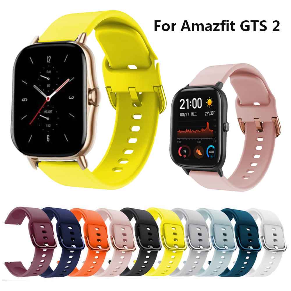 Dây Đeo Đồng Hồ Silicon Thời Trang Cho Xiaomi Amazfit Gts 2 Mini/Gts 2e/Bip U/Bip 1s/Bip Lite/Comi Ls02/Gtr 42mm/Comi P8
