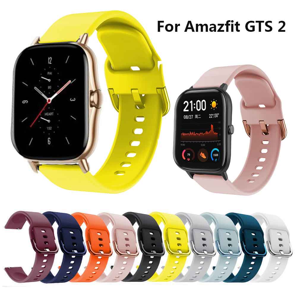 HAYLOU Dây Đeo Thay Thế Chất Liệu Silicon Thiết Kế Sọc Gân Cho Xiaomi Amazfit Gts 2 Mini / Gts 2e / Bip U / Bip 1s / Bip Lite / Comi Ls02 / Gtr 42mm / Comi P8