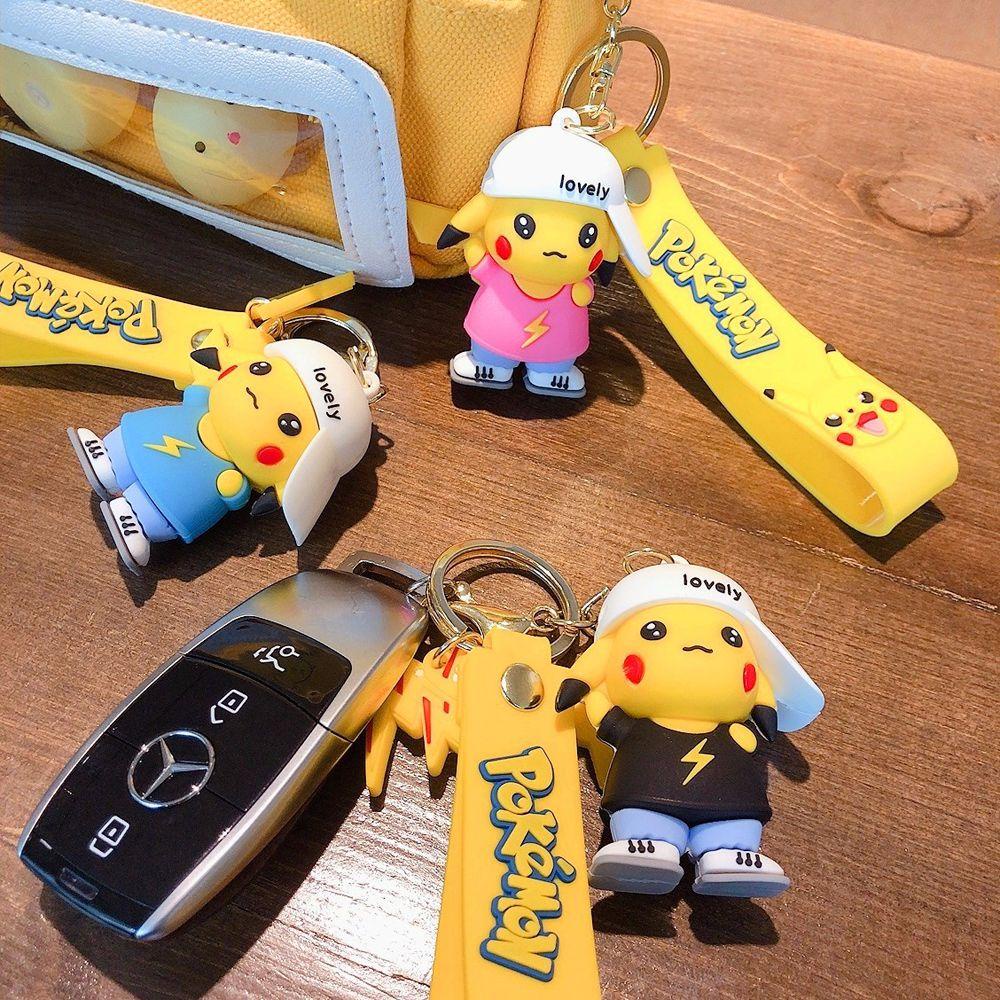 Móc Khóa Hình Pikachu Hoạt Hình Dễ Thương