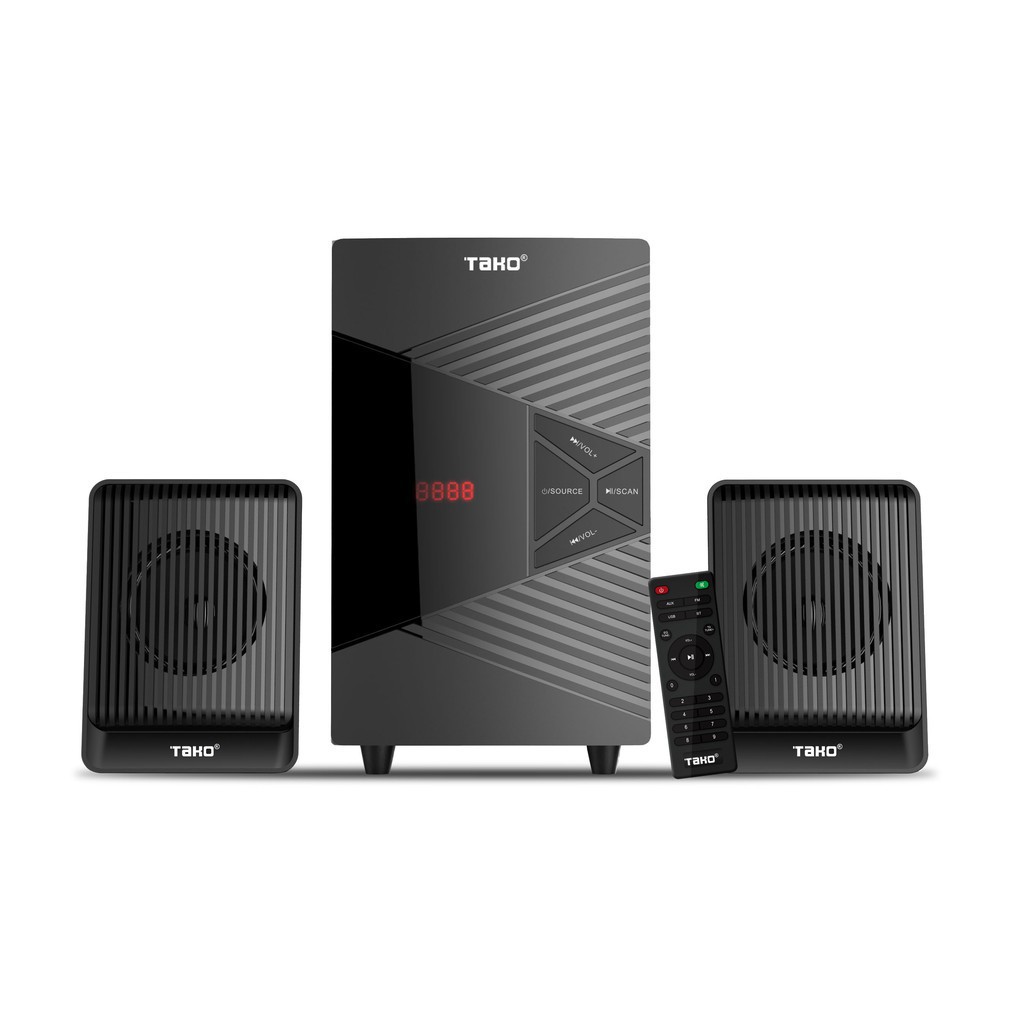 Loa bluetooth để bàn, Loa bass siêu trầm 2.1 TAKO W-990 - Kèm điều khiển từ xa - Hàng Chính Hãng - Bảo hành 14 tháng