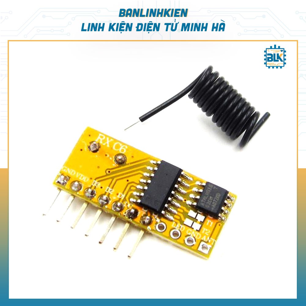 [Mô đun] Module Thu Học Lệnh RF315 3 Chức Năng RXC6-315Mhz-3F