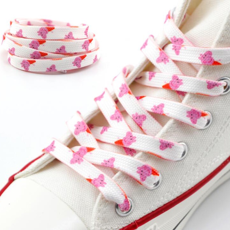 Dây Giày Thể Thao Đế Bằng In Họa Tiết Graffiti Hoạt Hình Thời Trang