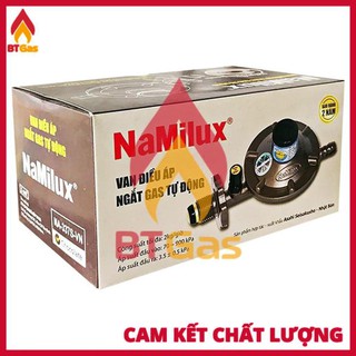 Van Gas Namilux + Dây Gas + Cổ Dê / Van Gas Điều Áp Ngắt Gas Tự Động / NaMilux