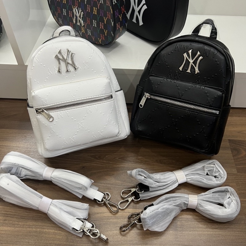 Balo Mini MLB Diamond Đen Trắng Hàng Trung Cao Cấp