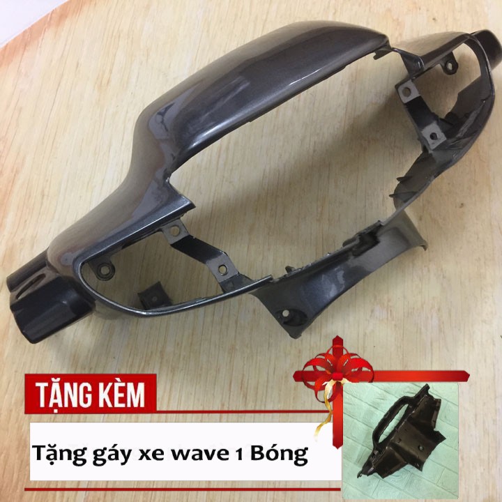 Ốp đầu đèn 1 bóng phanh Cơ + Gáy  xe Wave ZX, Wave 110, Wave Alpha 2002-2006