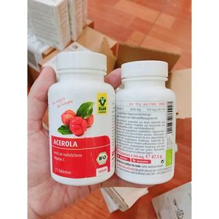 VITAMIN C HỮU CƠ ACEROLA - RAAB VITALFOOD