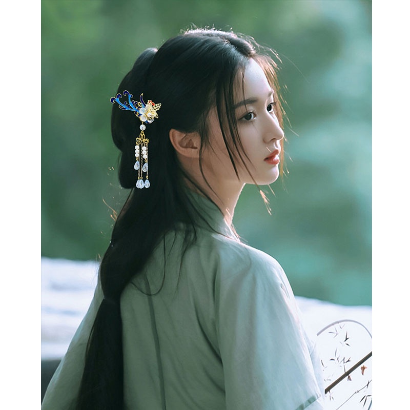 Trâm Cài Tóc Phối Tua Rua Phong Cách Trung Hoa Cổ Điển Cho Nữ