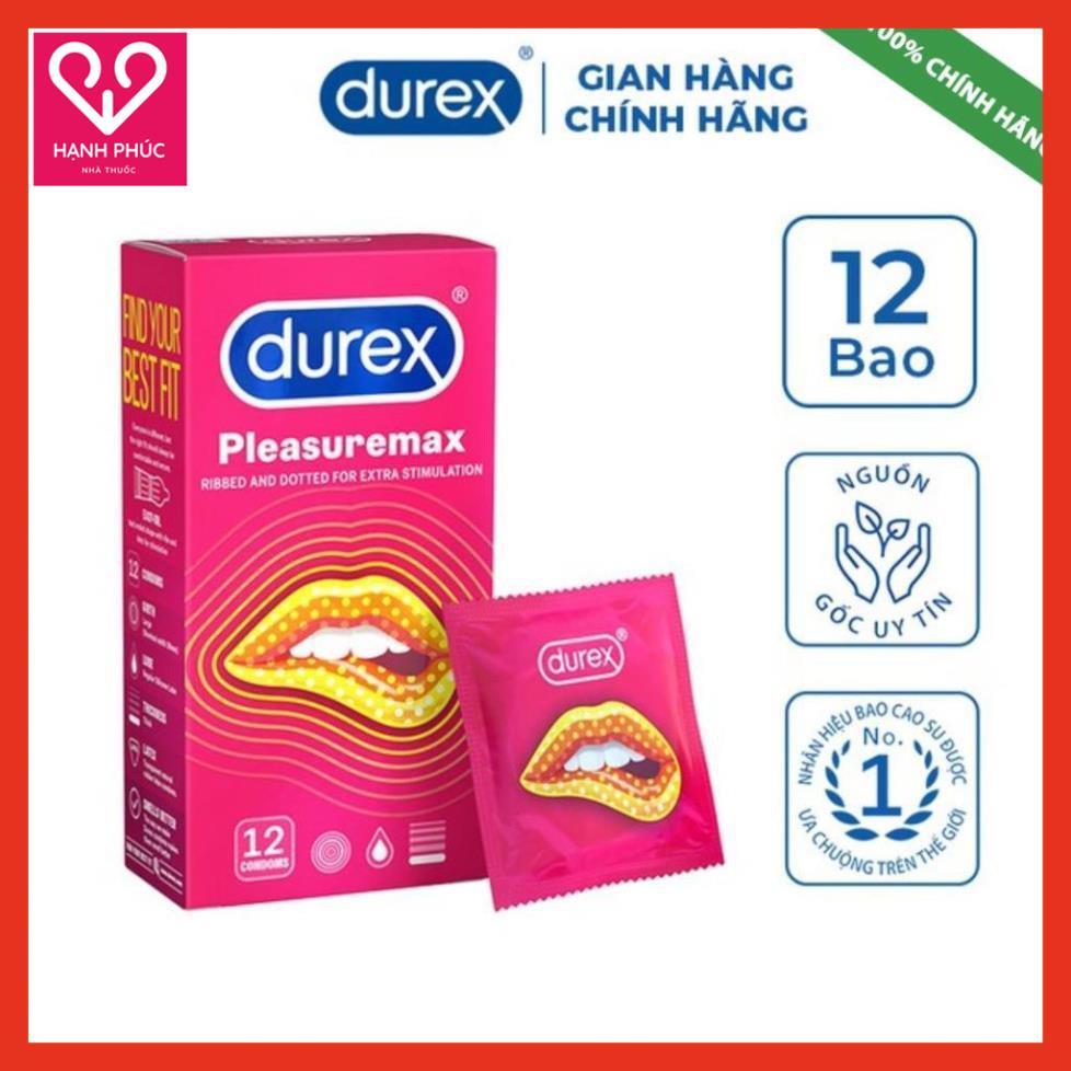 Bao Cao Su Durex Pleasuremax [CHE TÊN], Bao cao su durex gai, Tăng khoái cảm, Kéo dài thời gian