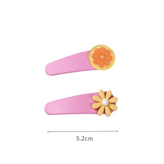 Set 2 kẹp tóc trái cây siêu yêu