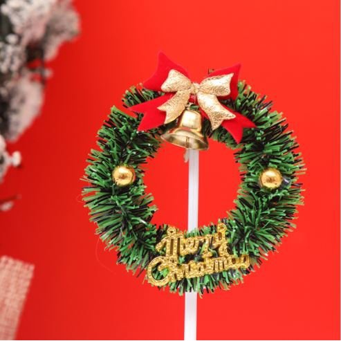 Phụ Kiện Trang Trí Bánh Sinh Nhật Bánh Kem - Sét thẻ cắm trang trí NOEL