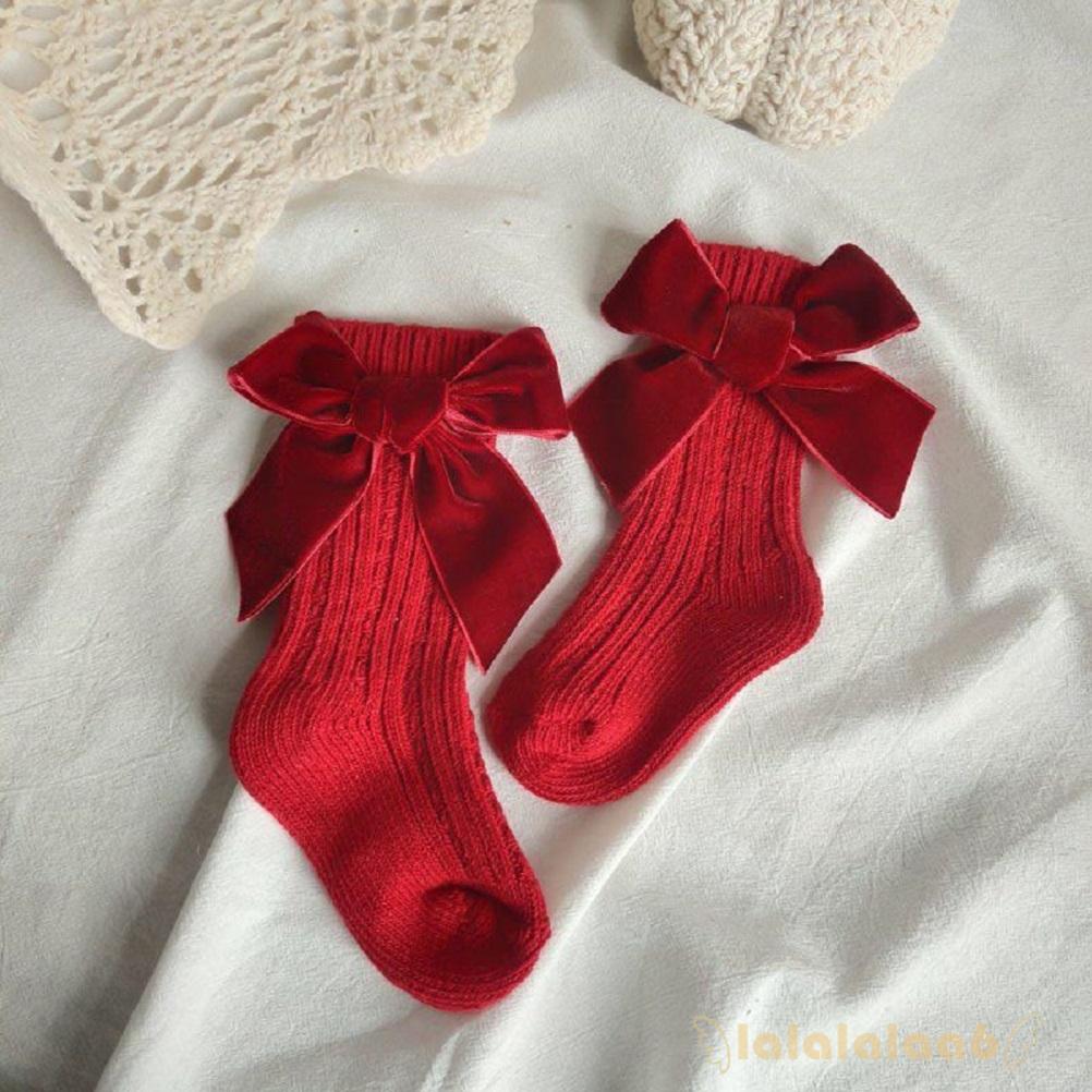 Vớ cotton màu trơn mềm mại đáng yêu dành cho bé gái