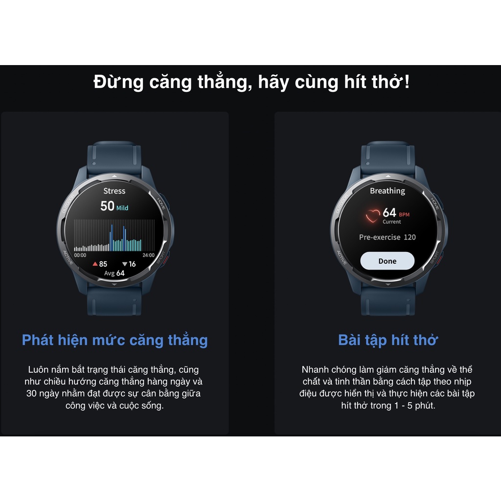 Đồng hồ thông minh Xiaomi Watch S1 Active - Chính hãng