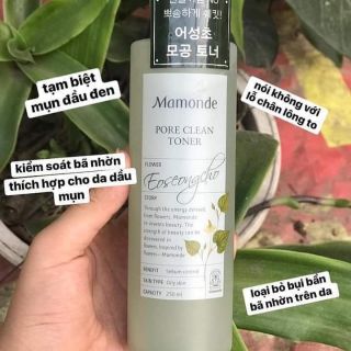 🍒 Nước hoa hồng Mamonde Poe Clean Tonner