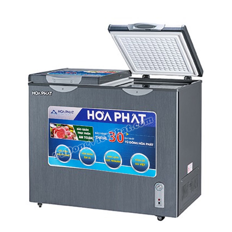 Tủ đông Hòa Phát 2 ngăn, 2 cánh HCF 506S2Đ2 / HCF 506S2Ð2SH / HCF 606S2Ð2 / HCF 656S2Ð2, bảo hành chính hãng