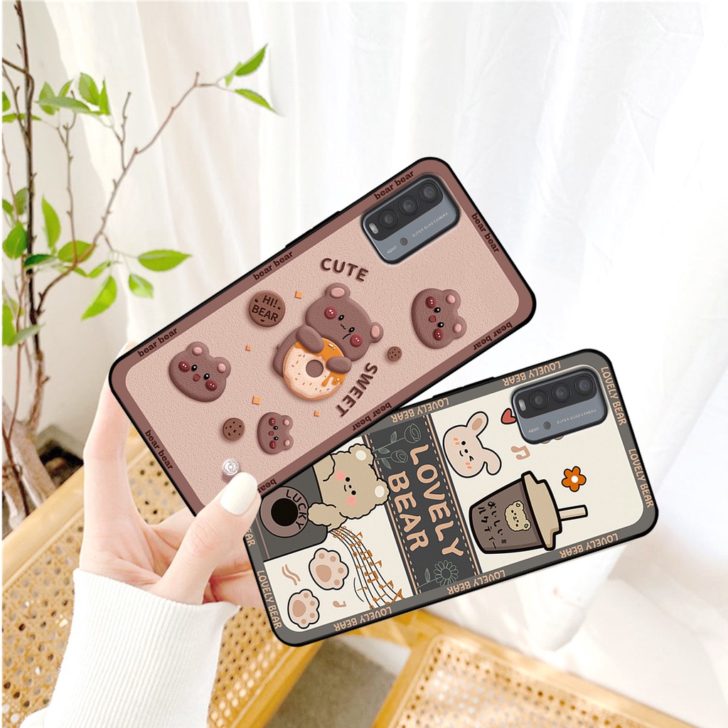 Ốp lưng Xiaomi Redmi 9T - Poco M3 in hình gấu bear dễ thương, bền đẹp
