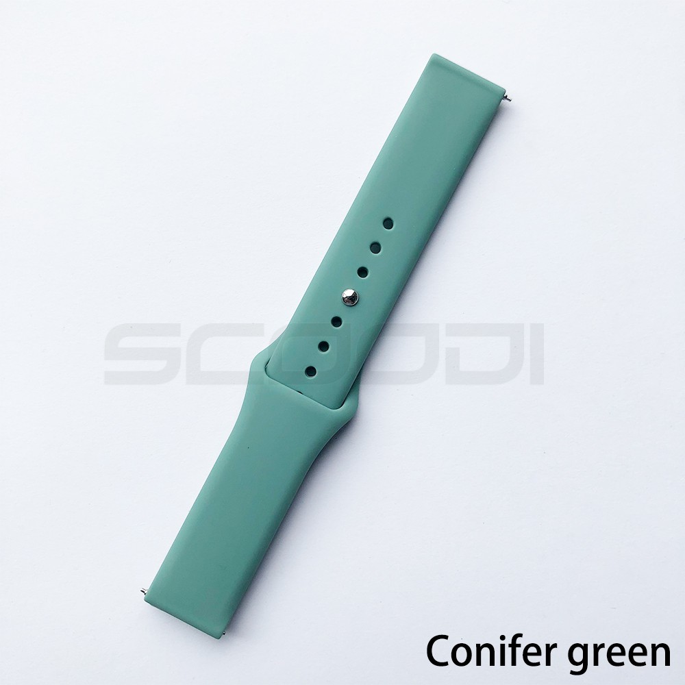 22mm Dây đeo silicon màu trơn thời trang chất lượng cao thay thế cho Huami Amazfit Pace