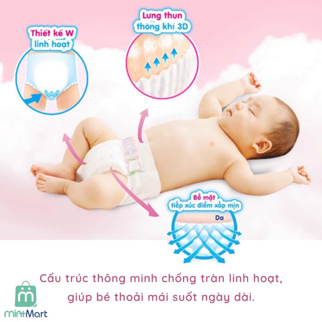 [Cộng miếng] Bỉm Merries nội địa Nhật chính hãng -  Bỉm Merries dán/quần đủ size NB96/S88/M64/M68/L50/XL44