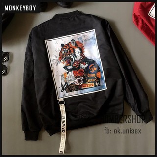 [Ảnh thật] Áo khoác Bomber BATTLE.TIGER (hàng design cao cấp) [Monkeyboy]