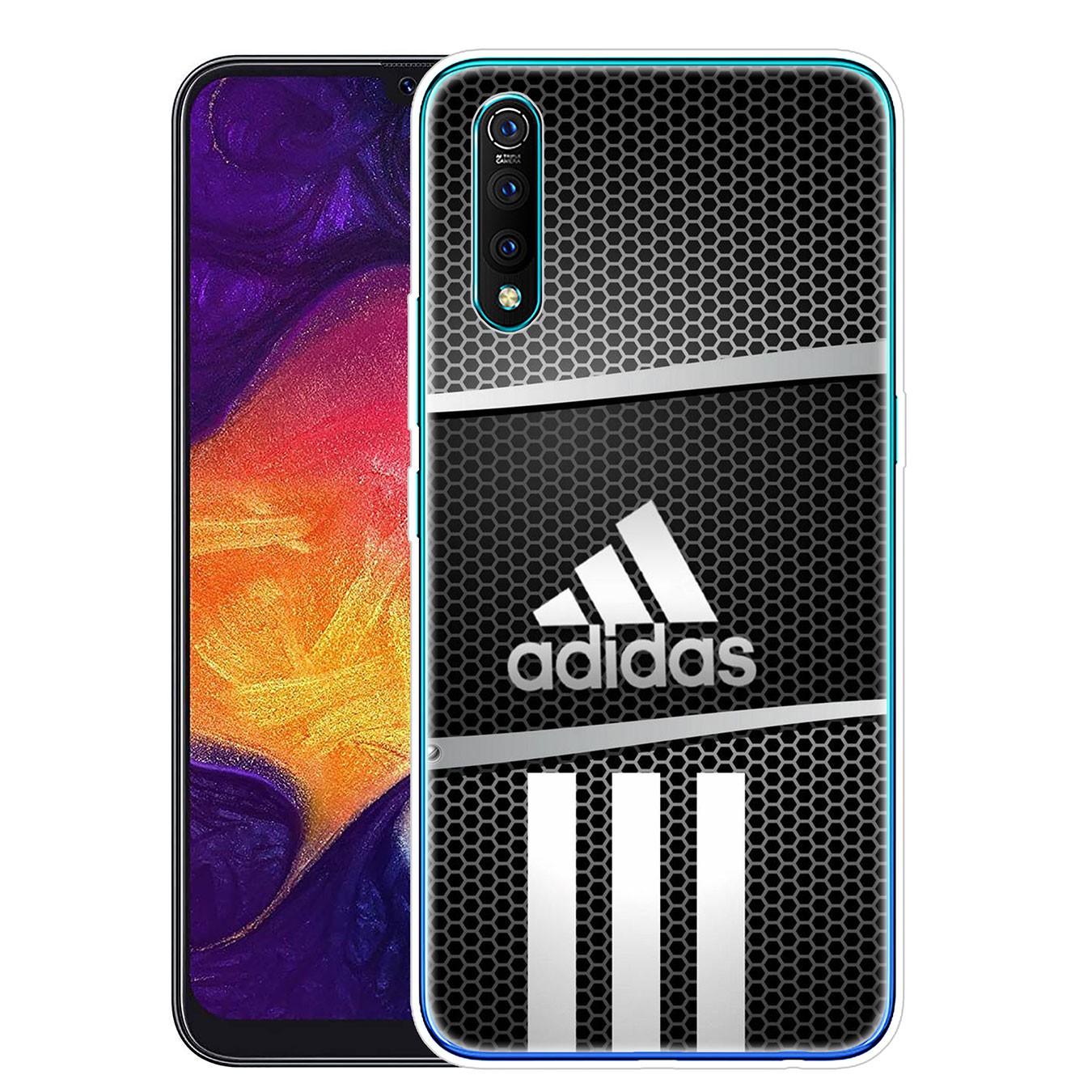 Ốp lưng silicon họa tiết logo Adidas cho Samsung Galaxy A11 A51 A01 A10 A20 A30 A50 A20S A30S A01 A10S