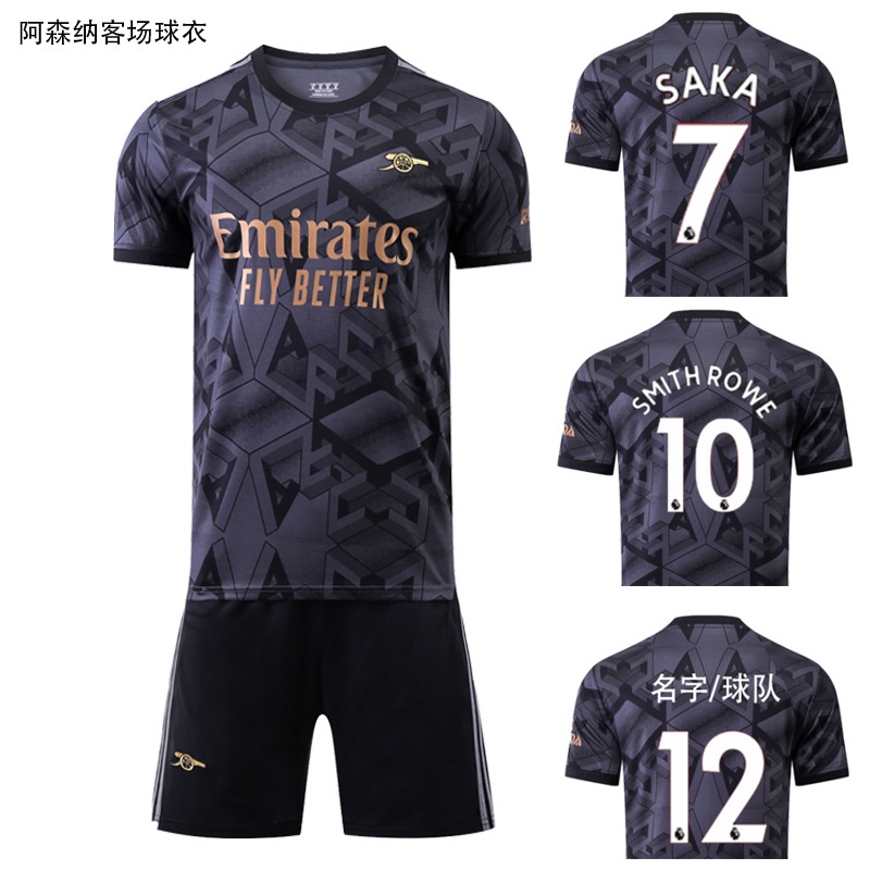 Áo Bóng Đá CLB MU Sân Nhà - Sân Khách Mùa Giải Mới 2022/23 - Áo Manchester 2023 Vải thái chuẩn áo thi đấuVải Trẻ em bóng đá bóng người lớn bóng đá đội bóng đá bóng phù hợp với quần áo bóng đá chuẩn đấu thi Gai khách PolyesterBộ Đồng Phục Bóng Đá Màu Đen S