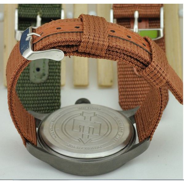 [CHÍNH HÃNG] Dây đồng hồ vải dù - dây đồng hồ nato loại mềm size 18mm 20mm 22mm 24mm