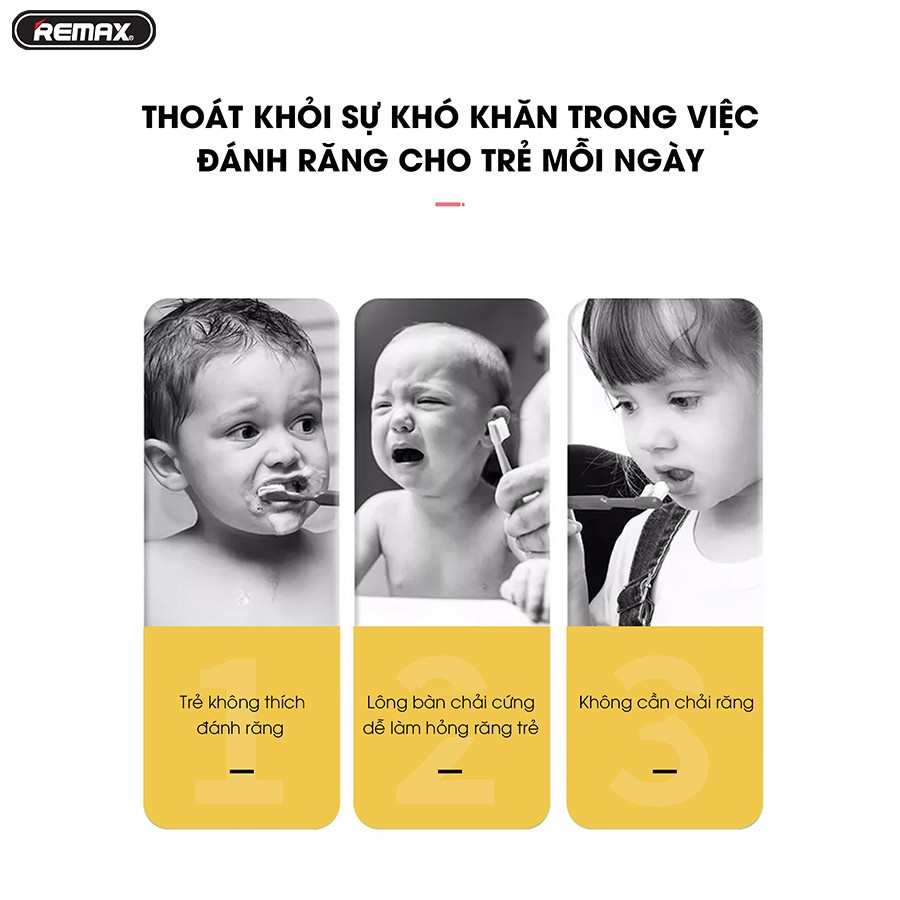 Bàn chải đánh răng điện chữ U cho bé WK WT-C02 Bản Tiếng Việt