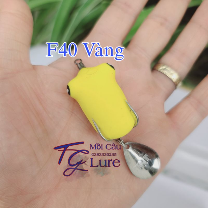 Mồi lure nhái hơi F40 - Hàng Chính Hãng TNT chuyên săn lóc,vược mú hanh siêu nhậy