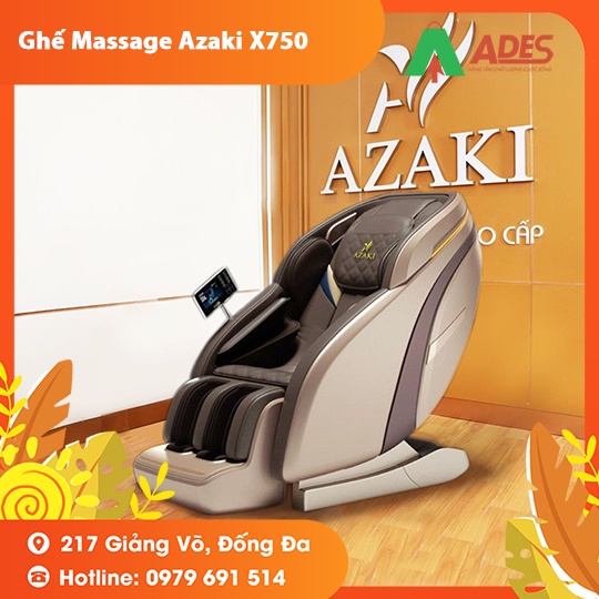 Ghế Massage Toàn Thân Cao Cấp 4D AZAKI X750 - Bảo hành Chính hãng