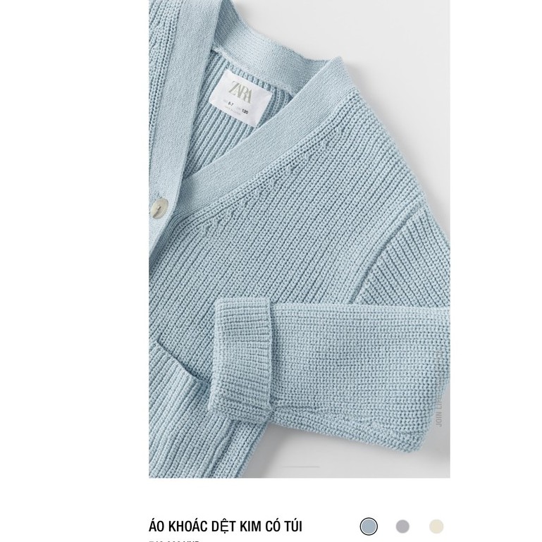 Áo len cardigan xanh mint