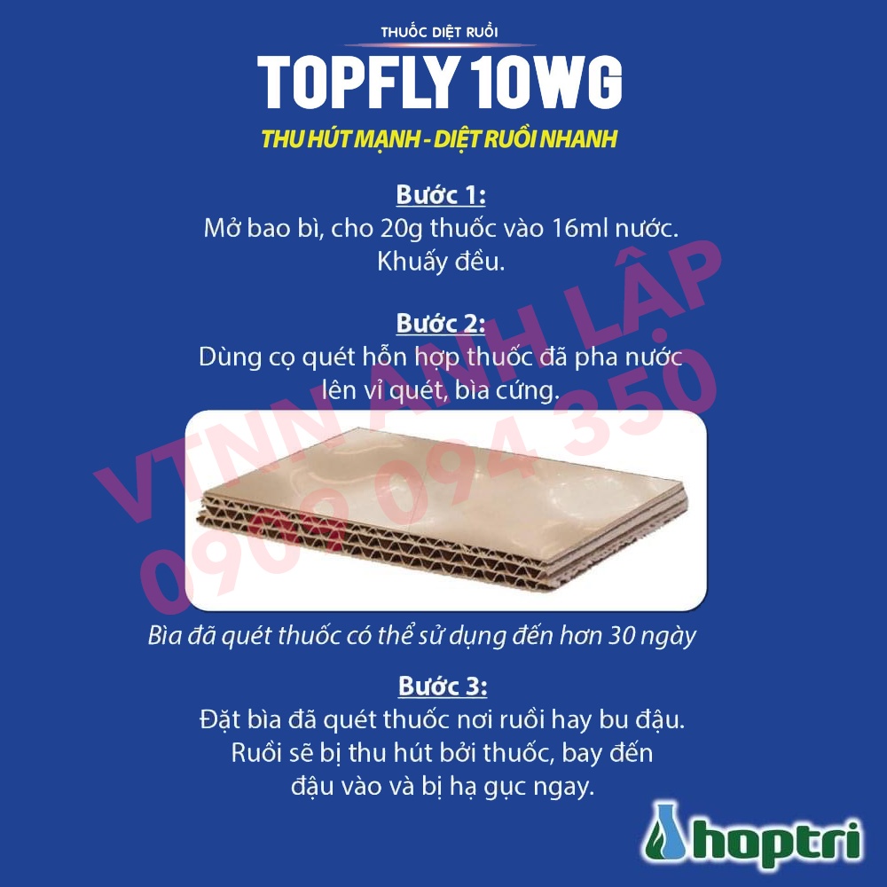 Thuốc diệt ruồi TOPFLY 10WG - 20g Hợp Trí