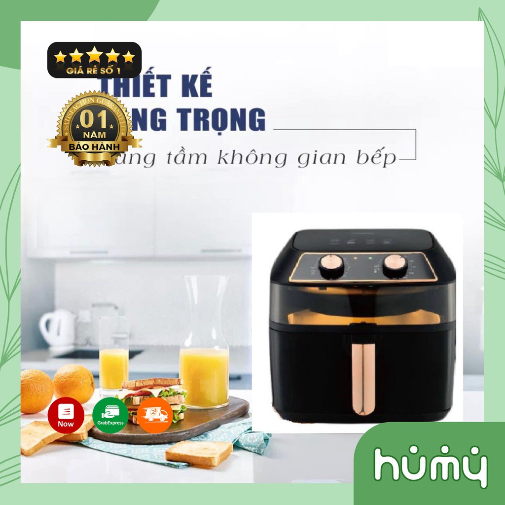 [Mã ELHADEV giảm 4% đơn 300K] NỒI CHIÊN KHÔNG DẦU NINESHIELD 10L KB - 8001M (Nồi cơ)