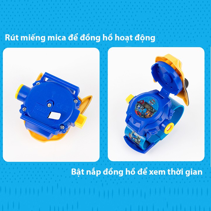 Đồng hồ chiếu hình 3D mẫu mới, Đồng hồ điện tử trẻ em chiếu hình cho bé 24 hình chủ đề hoạt hình BBShine - DH020