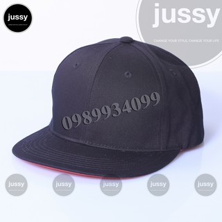Nón Lưỡi Trai Snapback Trơn Đen Két ĐỎ Cá Tính