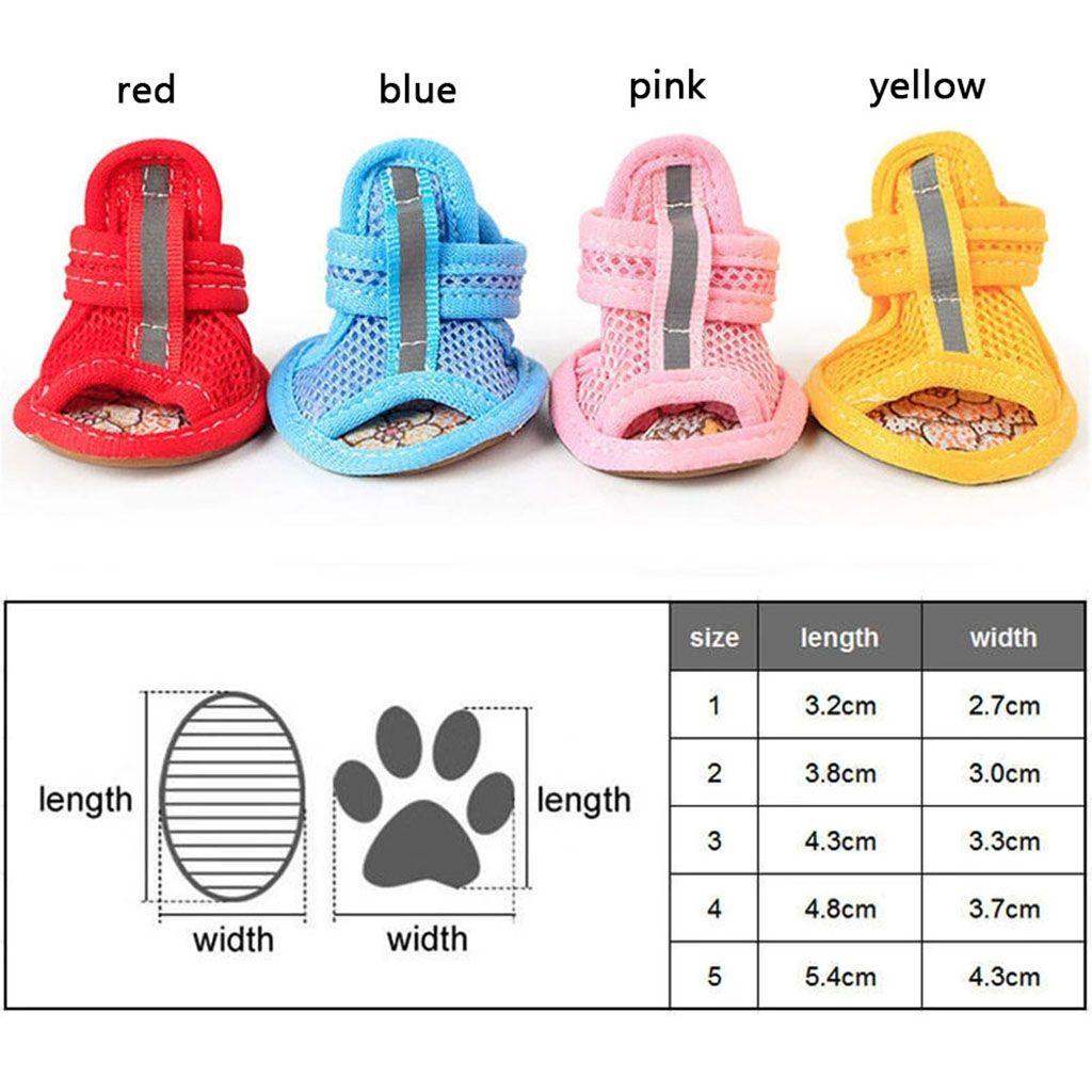 Epoch Bộ 4 Xăng đan Thoáng Khí Thời Trang Xuân Hè Dành Cho Cún Cưng