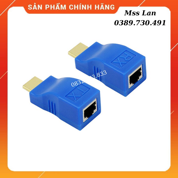 Đầu Chuyển Đổi HDMI to LAN 30m Loại 1 Dây Lan