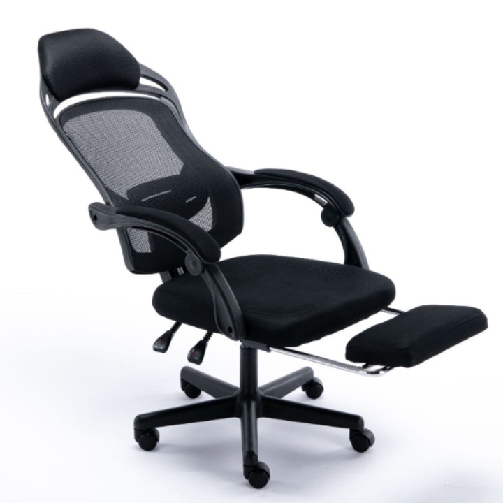 Ghế văn phòng, ghế làm việc lưng lưới tản nhiệt cao cấp (có ngả lưng+gác chân).Top419 | BigBuy360 - bigbuy360.vn
