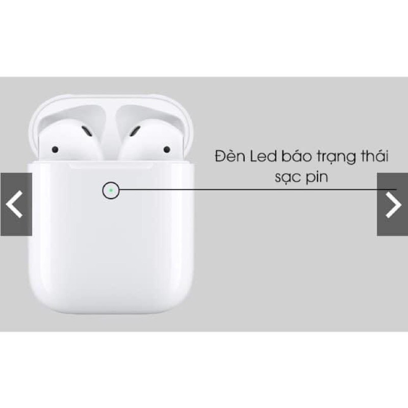 tai nghe bluetooth airpod gen 2 . Cảm ứng chạm đa điểm,sạc không dây thông minh