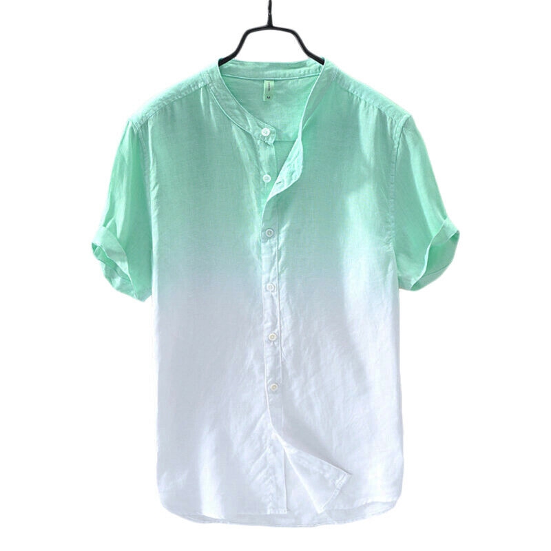 Áo cotton ngắn tay cổ tim thời trang mùa hè dành cho nam