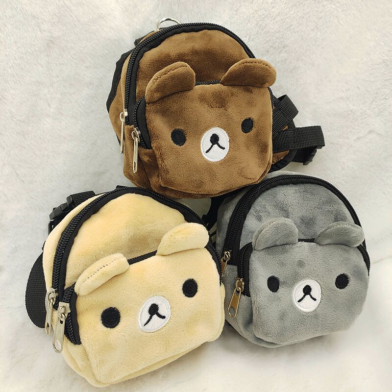 Balo Đựng Thức Ăn Thú Cưng Di Động Hình Gấu Teddy Dễ Thương