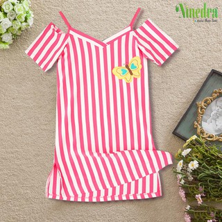 Đầm suông rớt vai size cho bé từ 10-22kg - Ninedra