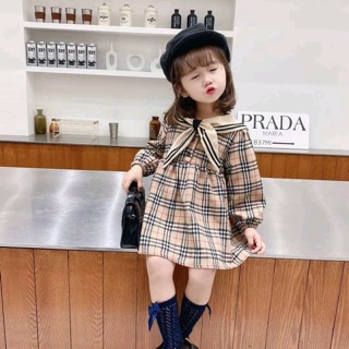 Váy burberry siêu xinh cho bé