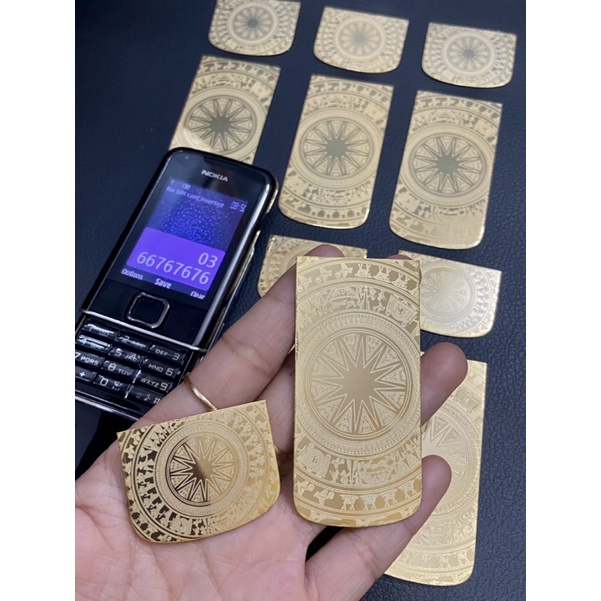 Miéng dán da thép mạ vàng 8800