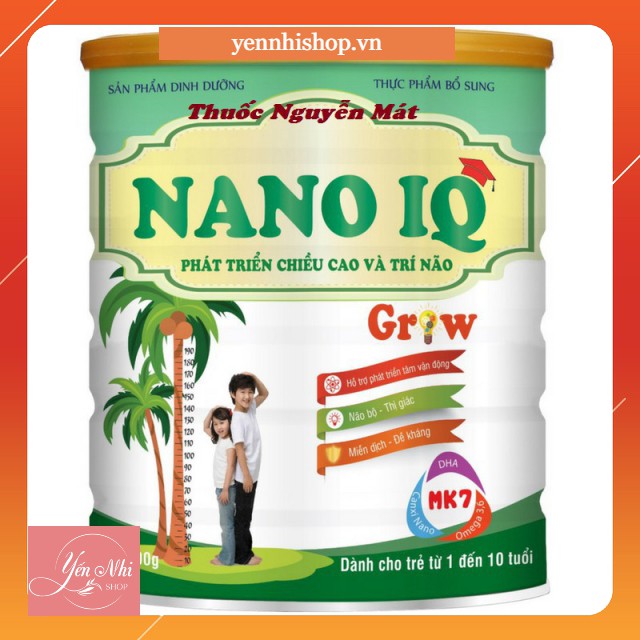 Sữa bột Nano IQ Grow hộp 900g date 2024