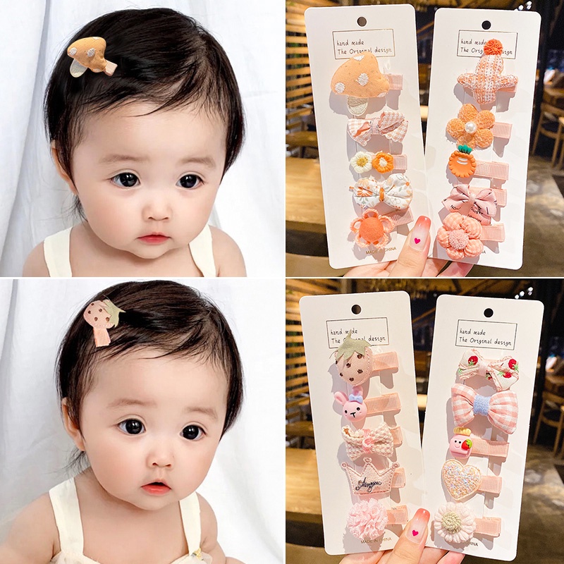 Kẹp tóc nhỏ dễ thương không đau cho bé gái