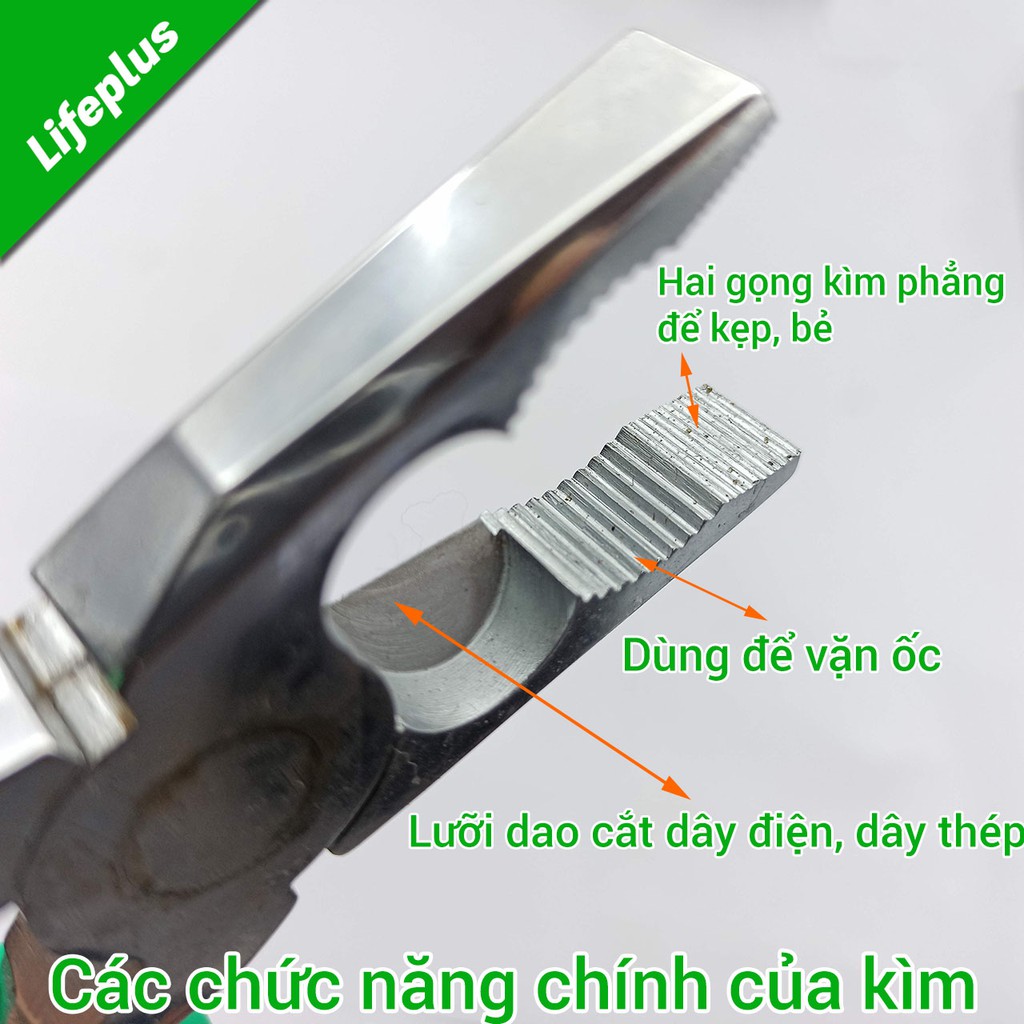 Kìm vạn năng mũi bằng 200mm