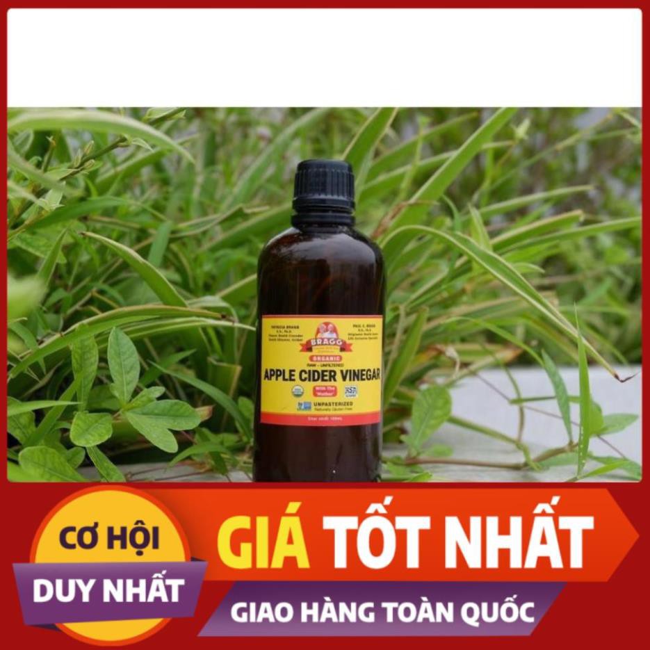 [HOT]Dấm táo Bragg 100ml - phục hồi da nhiễm Corticoid