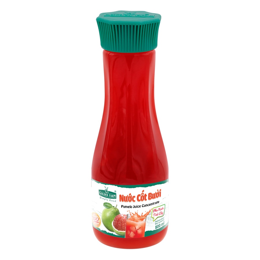 Nước cốt Golden farm chai 800ml - đào, dâu, bưởi, ổi, xoài, chanh dây